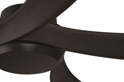 Antique Hardware 52" Captivate Indoor/Outdoor (Damp) in Flat Black w/ Flat Black Blades Ceiling Fan