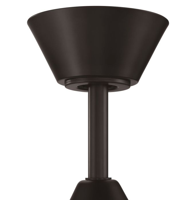 ##Antique Hardware## 52" Captivate Indoor/Outdoor (Damp) in Flat Black w/ Flat Black Blades