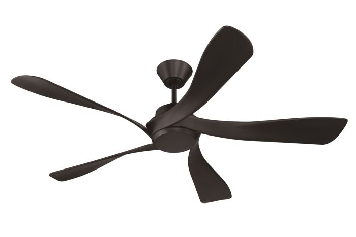 Antique Hardware 52" Captivate Indoor/Outdoor (Damp) in Flat Black w/ Flat Black Blades Ceiling Fan