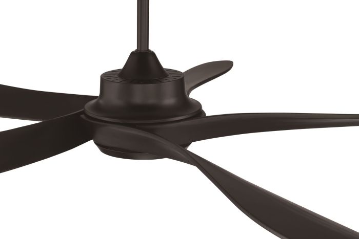 Antique Hardware 52" Captivate Indoor/Outdoor (Damp) in Flat Black w/ Flat Black Blades Ceiling Fan