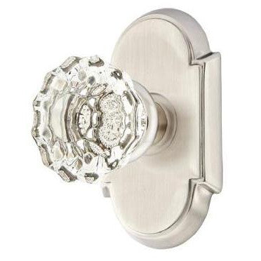 Antique Hardware Emtek Crystal Astoria Door Knob Set With # 8 Rosette (Several Finish Options) EMTEK GLASS CRYSTAL ASTORIA DOOR KNOB