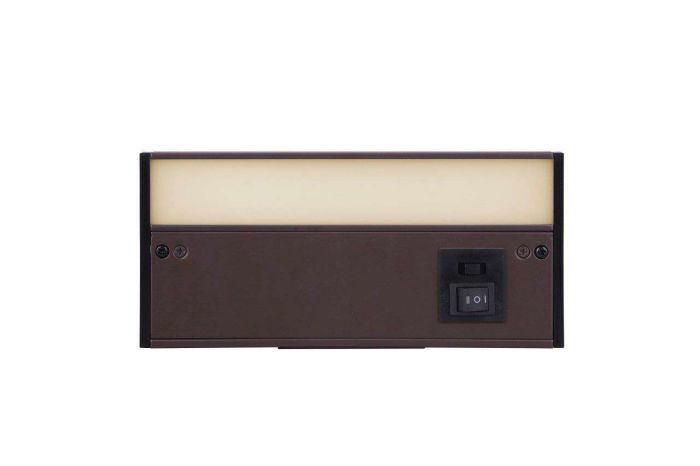 ##Antique Hardware## 8" Under Cabinet LED Light Bar in Bronze (3-in-1 Adjustable Color Temperature)