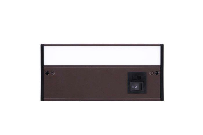 ##Antique Hardware## 8" Under Cabinet LED Light Bar in Bronze (3-in-1 Adjustable Color Temperature)