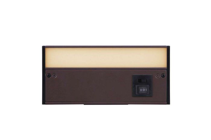 ##Antique Hardware## 8" Under Cabinet LED Light Bar in Bronze (3-in-1 Adjustable Color Temperature)