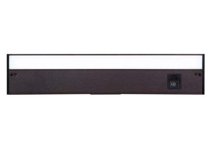 ##Antique Hardware## 8" Under Cabinet LED Light Bar in Bronze (3-in-1 Adjustable Color Temperature)