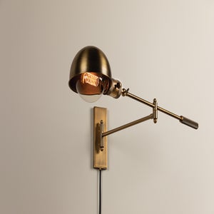 ##Antique Hardware## Cannon Plug-In Sconce