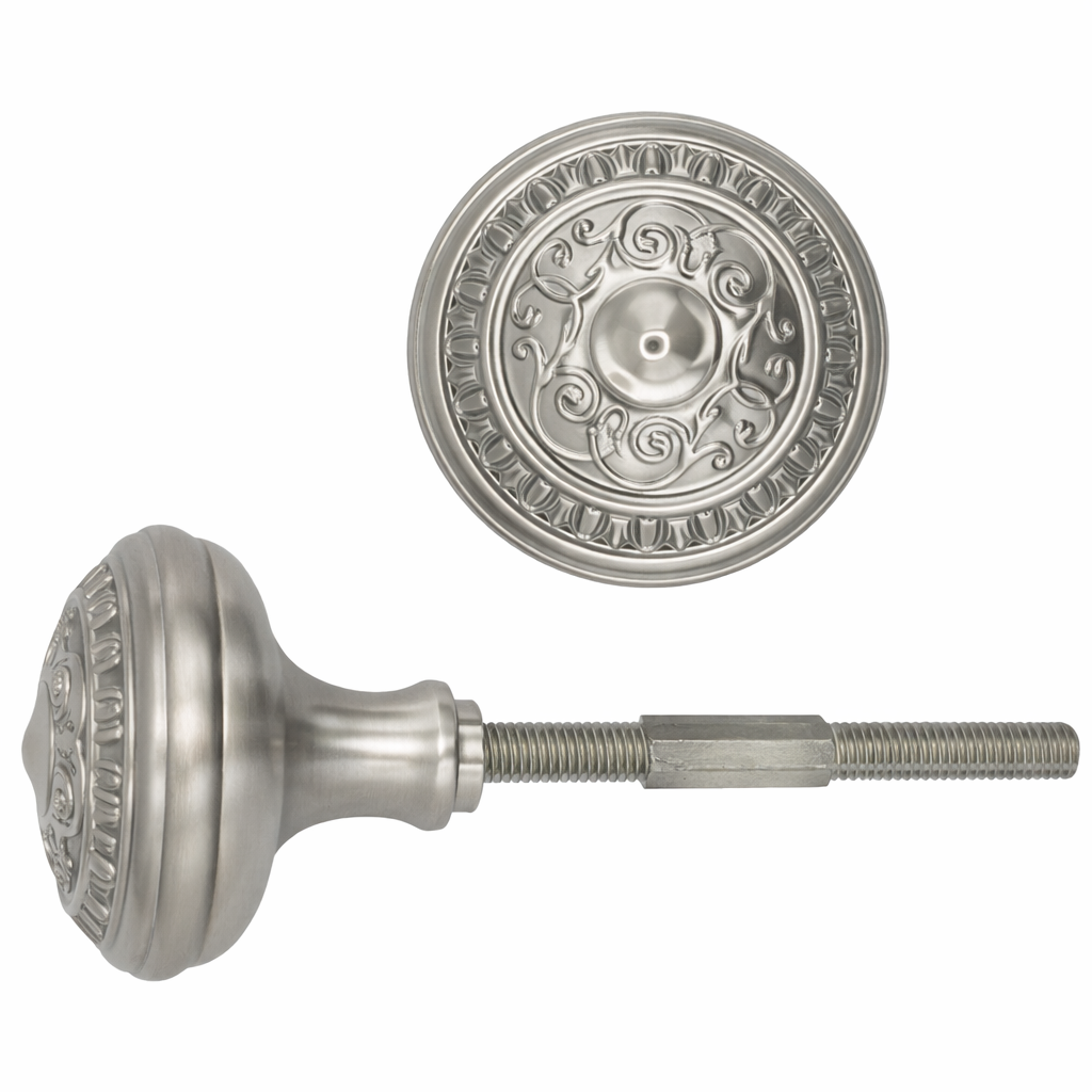 Egg & Dart Solid Brass Spare Door Knob Set (Several Finishes Available)