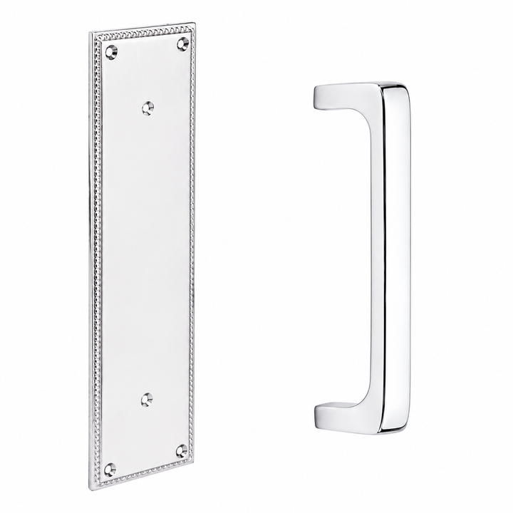 12 Inch Solid Brass Knoxville Brisbane Pull Plate Set