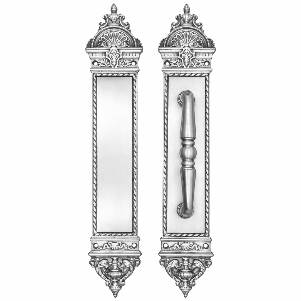16 1/4 Inch L'Enfant Style Door Pull & Push Plate Set (Several Finishes Available)