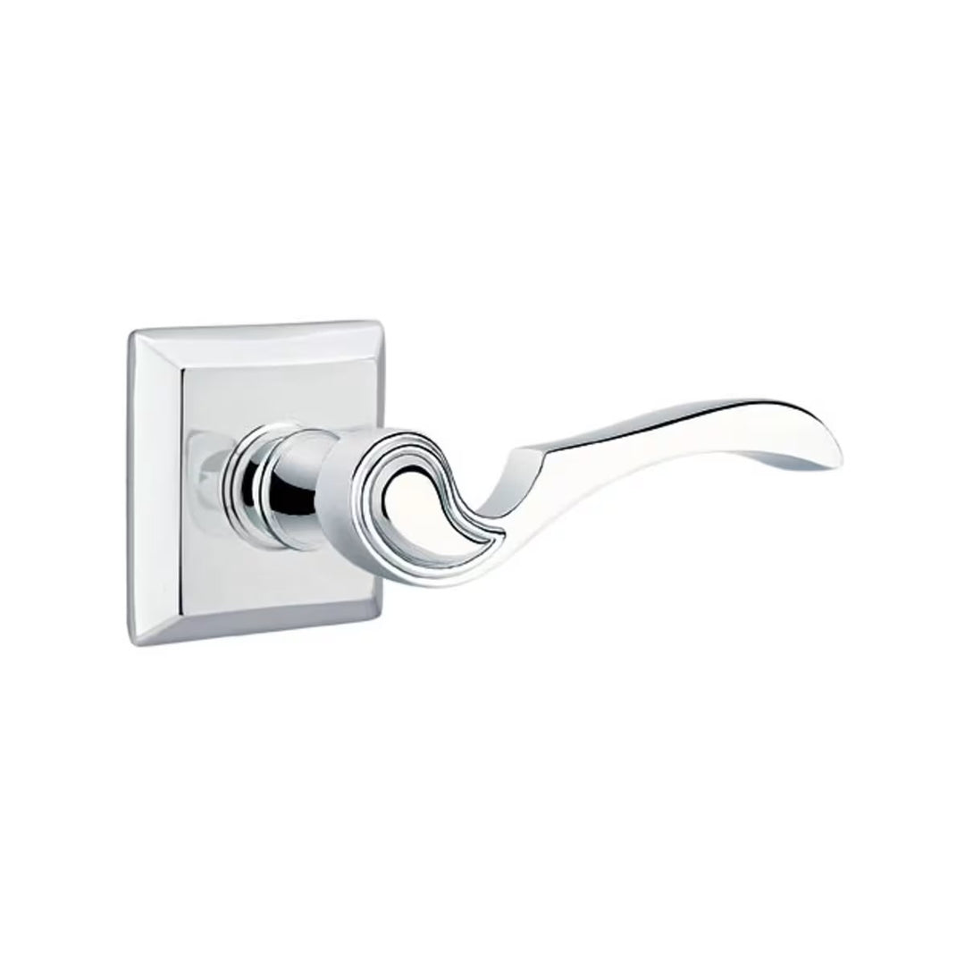 Emtek Solid Brass Coventry Lever With Quincy Rosette (Several Finishes Available)
