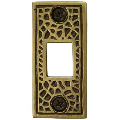 Solid Brass Craftsman Pocket Door Strike Plate