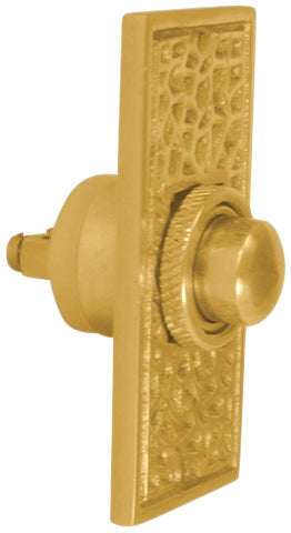 Arts & Crafts Style Door Bell In Solid Brass