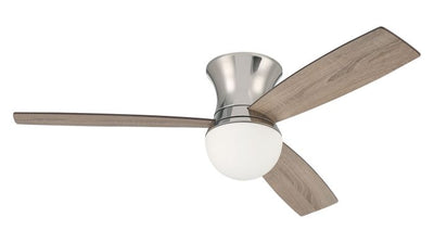 Antique Hardware 52" Daybreak in Polished Nickel w/ Driftwood/Greywood Blades Ceiling Fan