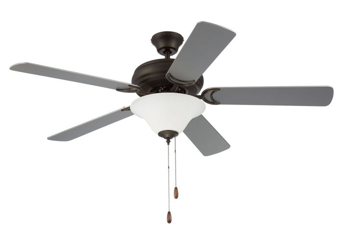 Antique Hardware 52" Decorator's Choice 2 Light in Espresso w/ Walnut/Espresso Blades Ceiling Fan