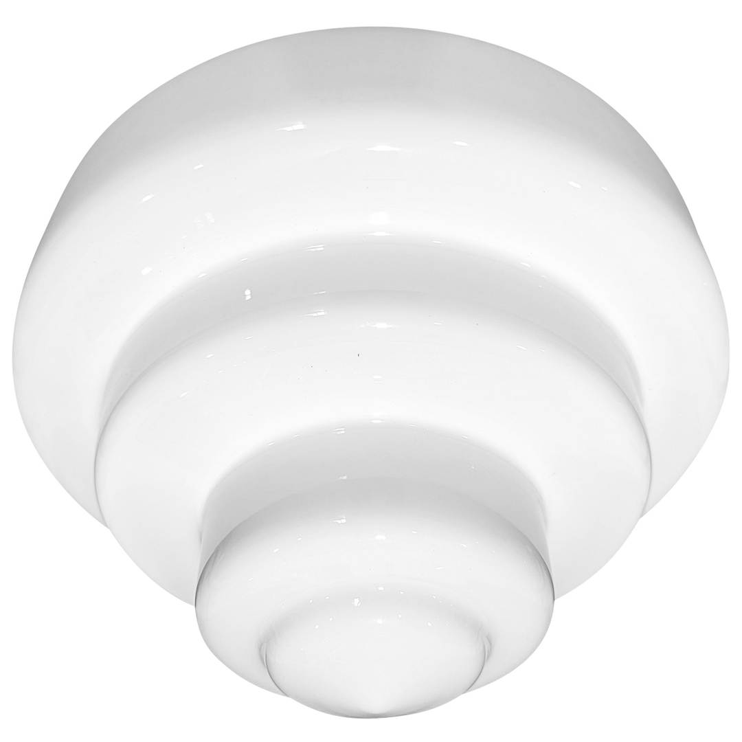 Antique Hardware 15 1/2 Inch Manhattan Skyscraper Nouveau Style Semi-Flush Mount Light (Satin Nickel Finish) 