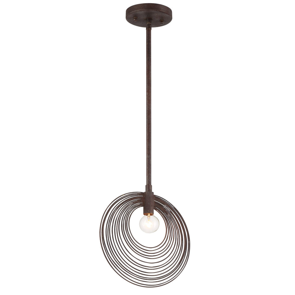 ##Antique Hardware## Doral 1 Light Forged Bronze Mini Pendant