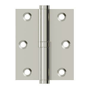 3 Inch x 2 1/2 Inch Solid Brass Lift-Off Hinge (Several Finishes Available)