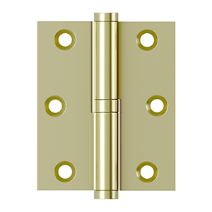 3 Inch x 2 1/2 Inch Solid Brass Lift-Off Hinge (Several Finishes Available)
