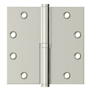 4 1/2 Inch x 4 1/2 Inch Solid Brass Lift-Off Hinge (Several Finishes Available)