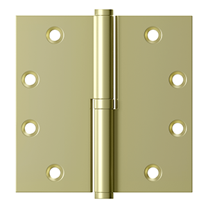 4 1/2 Inch x 4 1/2 Inch Solid Brass Lift-Off Hinge (Several Finishes Available)