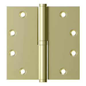 4 1/2 Inch x 4 1/2 Inch Solid Brass Lift-Off Hinge (Several Finishes Available)