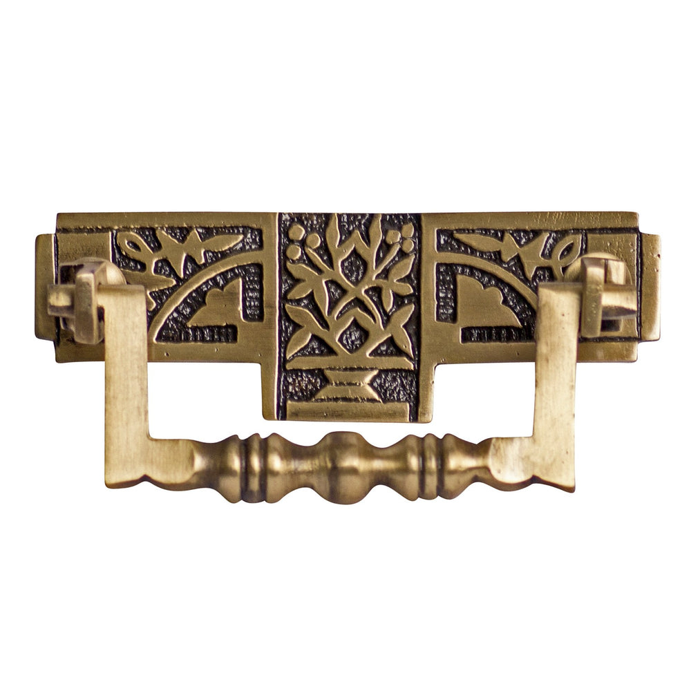 ##Antique Hardware## 3 1/2 Inch Solid Brass Eastlake Bail Pull (Several Finishes Available)