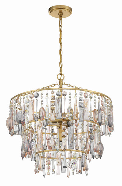 ##Antique Hardware## Elsa 3 Light Antique Gold Chandelier