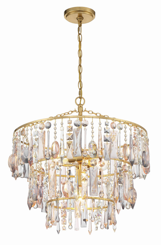 ##Antique Hardware## Elsa 3 Light Antique Gold Chandelier