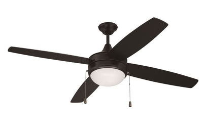 Antique Hardware 52" Phaze Energy Star 4 in Flat Black w/ Flat Black/Greywood Blades Ceiling Fan