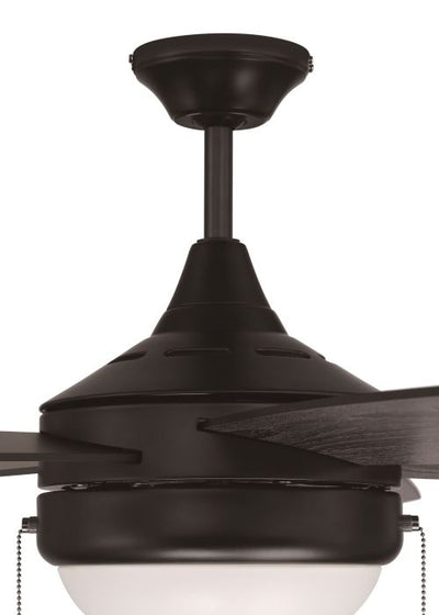 Antique Hardware 52" Phaze Energy Star 5 in Flat Black  w/ Flat Black/Greywood Blades Ceiling Fan