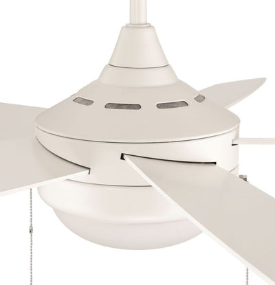 Antique Hardware 52" Phaze Energy Star 5 in White w/ White Blades Ceiling Fan