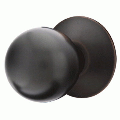 ##Antique Hardware## Solid Brass Orb Door Knob Set With Modern Rosette (Several Finish Options)