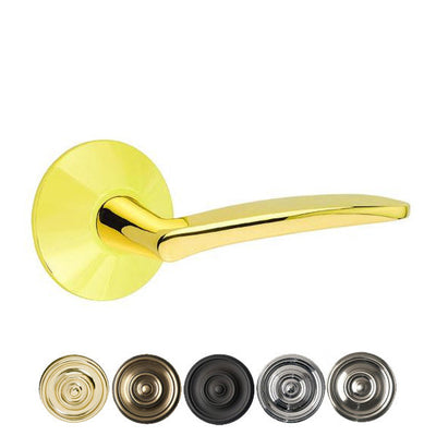 Antique Hardware Emtek Solid Brass Poseidon Lever With Modern Rosette (Several Finish Options) EMTEK LEVER DOOR KNOB