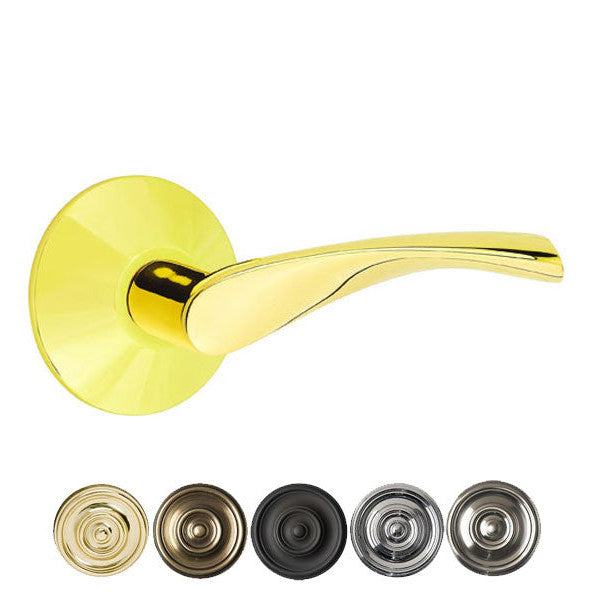 Antique Hardware Emtek Solid Brass Triton Lever With Modern Rosette (Several Finish Options) EMTEK LEVER DOOR KNOB