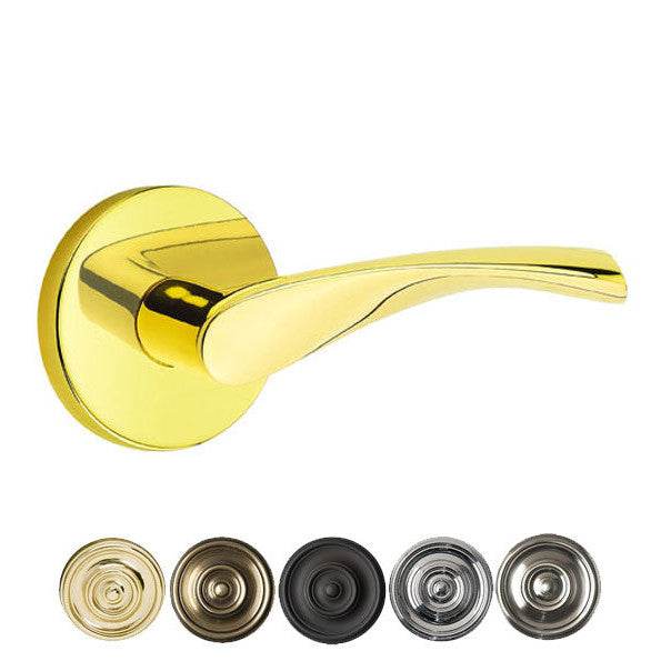 Antique Hardware Emtek Solid Brass Triton Lever With Disk Rosette (Several Finish Options) EMTEK LEVER DOOR KNOB