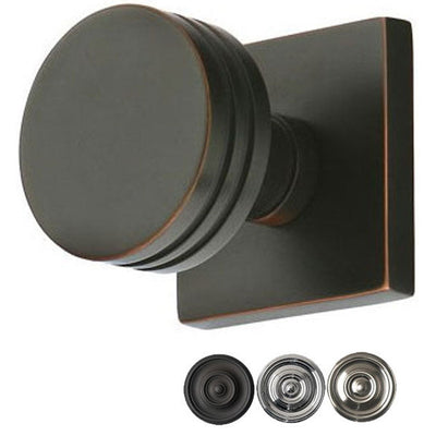 Antique Hardware Emtek Solid Brass Bern Door Knob Set With Square Rosette (Several Finish Options) EMTEK DOOR KNOB