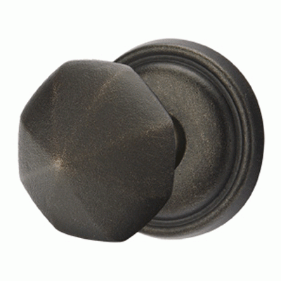 ##Antique Hardware## Solid Brass Lost Wax Octagon Door Knob Set With Round Rosette (Several Finish Options)