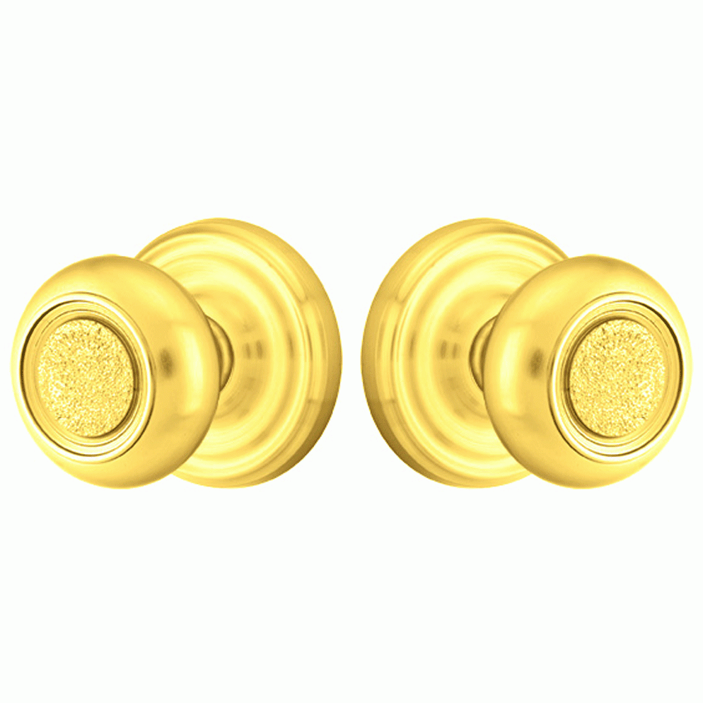 ##Antique Hardware## Solid Brass Belmont Door Knob Set With Regular Rosette (Several Finish Options)