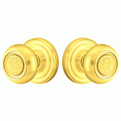 ##Antique Hardware## Solid Brass Belmont Door Knob Set With Regular Rosette (Several Finish Options)