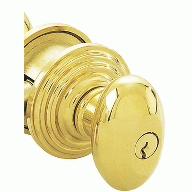 ##Antique Hardware## Solid Brass Key In Egg Door Knob Set With Regular Rosette