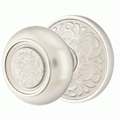 ##Antique Hardware## Solid Brass Belmont Door Knob Set With Lancaster Rosette (Several Finish Options)