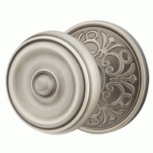 Antique Hardware Emtek Solid Brass Waverly Door Knob Set With Lancaster Rosette (Several Finishes Available) EMTEK DOOR KNOB