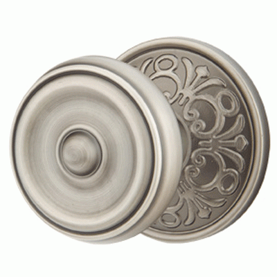 Antique Hardware Emtek Solid Brass Waverly Door Knob Set With Lancaster Rosette (Several Finishes Available) EMTEK DOOR KNOB