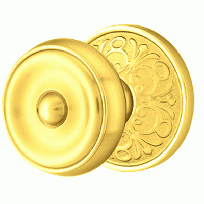 Antique Hardware Emtek Solid Brass Waverly Door Knob Set With Lancaster Rosette (Several Finishes Available) EMTEK DOOR KNOB