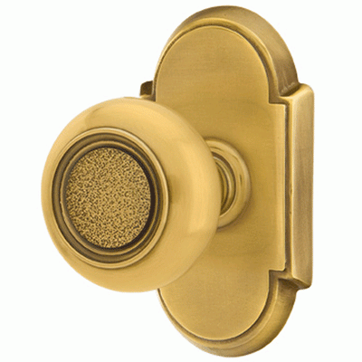 ##Antique Hardware## Solid Brass Belmont Door Knob Set With # 8 Rosette (Several Finish Options)