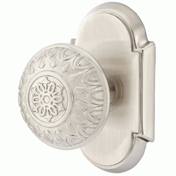 ##Antique Hardware## Solid Brass Lancaster Door Knob Set With # 8 Rosette (Several Finish Options)