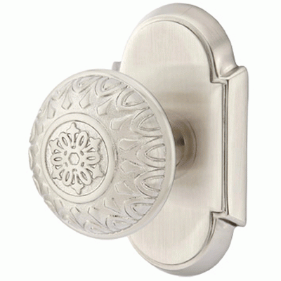 ##Antique Hardware## Solid Brass Lancaster Door Knob Set With # 8 Rosette (Several Finish Options)