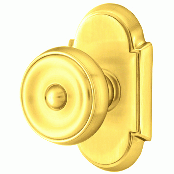 ##Antique Hardware## Solid Brass Waverly Door Knob Set With # 8 Rosette (Several Finish Options)