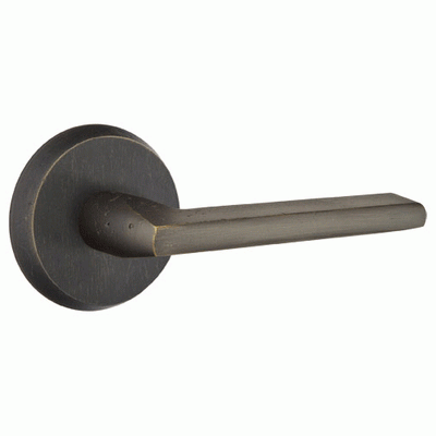 Antique Hardware Emtek Solid Brass Sandcast Lariat Lever With Disk Rosette EMTEK LEVER DOOR KNOB