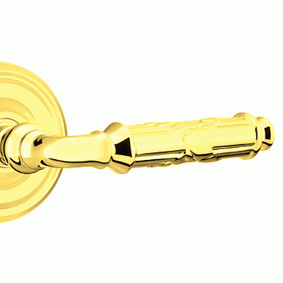 ##Antique Hardware## Solid Brass Ribbon & Reed Lever With Regular Rosette